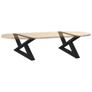 Couchtischbeine, 2er Set, Schwarz, 70 cm