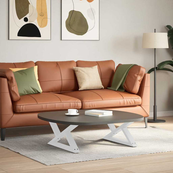 Couchtischbeine, 70 cm, Weiß, 2er-Set