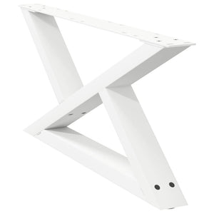 Couchtischbeine, 70 cm, Weiß, 2er-Set