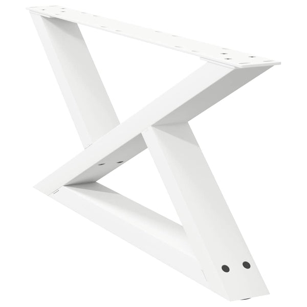Couchtischbeine, 70 cm, Weiß, 2er-Set
