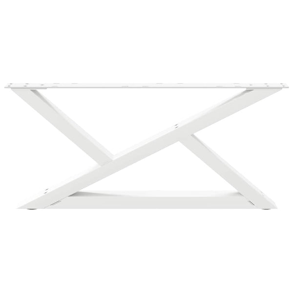 Couchtischbeine, 70 cm, Weiß, 2er-Set