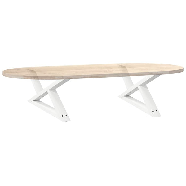 Couchtischbeine, 70 cm, Weiß, 2er-Set