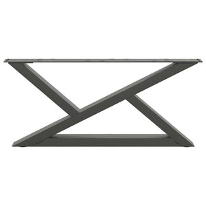 Couchtischbeine Anthrazit 70 cm, 2er-Set