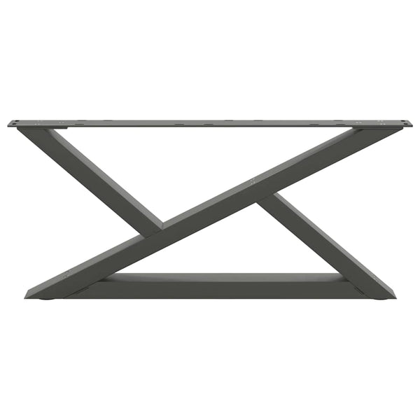 Couchtischbeine Anthrazit 70 cm, 2er-Set