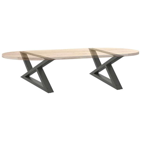 Couchtischbeine Anthrazit 70 cm, 2er-Set
