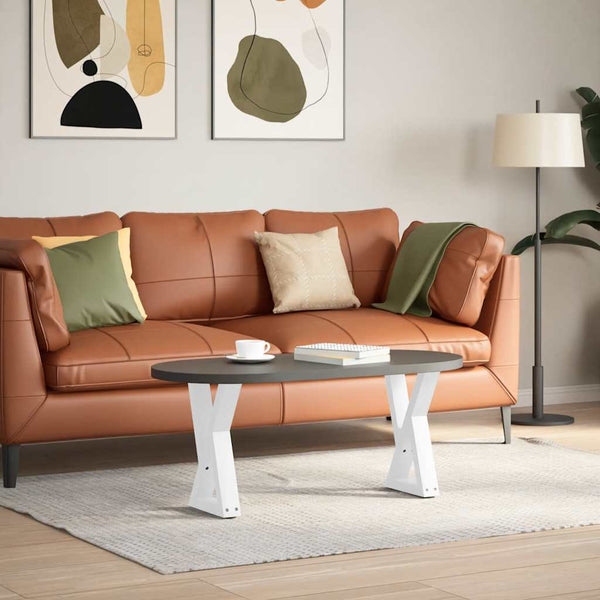 Couchtischbeine, 2er Set, Weiß, Stahl