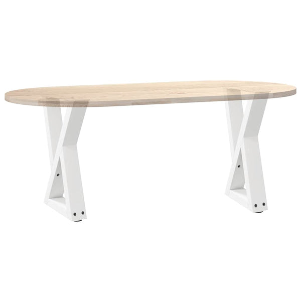 Couchtischbeine, 2er Set, Weiß, Stahl