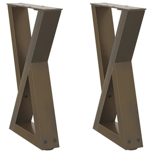 Couchtischbeine aus Stahl, 2er Set
