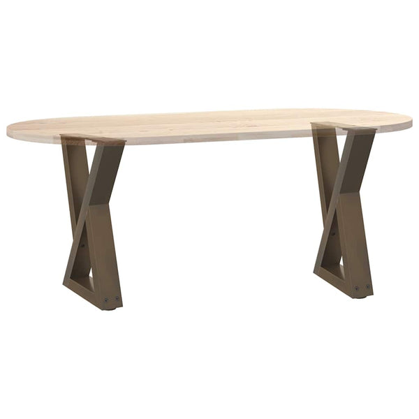 Couchtischbeine aus Stahl, 2er Set