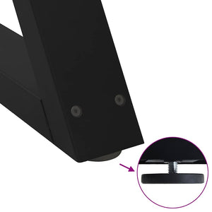 Schwarze Couchtischbeine, 38 cm, 2er-Set