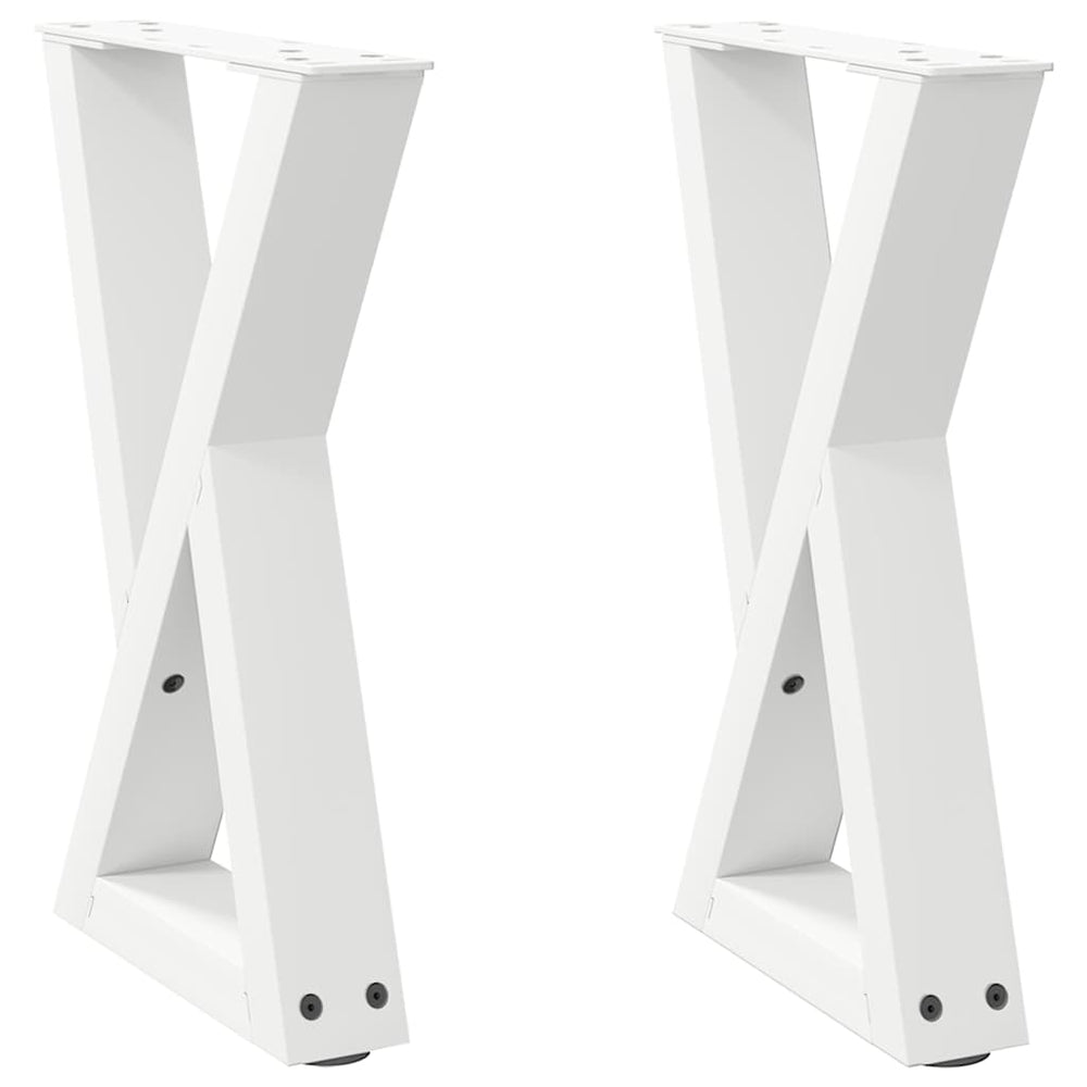 Couchtischbeine Weiß, 38 cm, 2er-Set