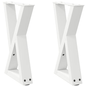 Couchtischbeine Weiß, 38 cm, 2er-Set