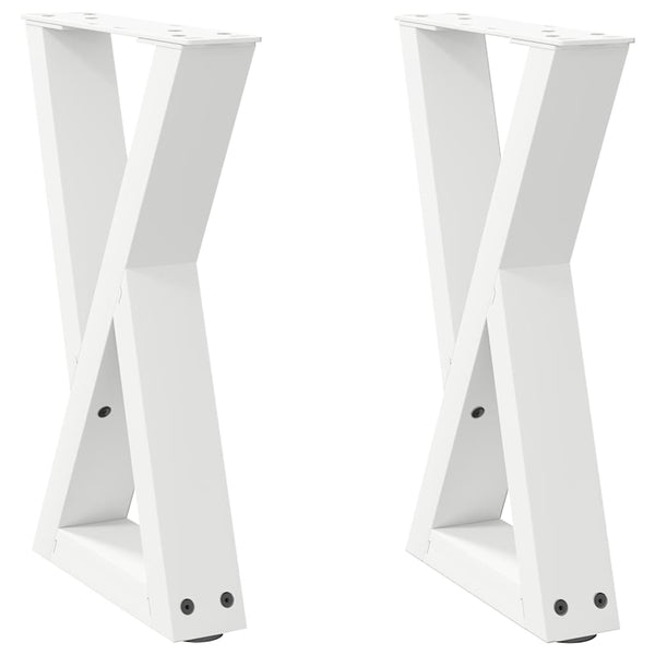 Couchtischbeine Weiß, 38 cm, 2er-Set