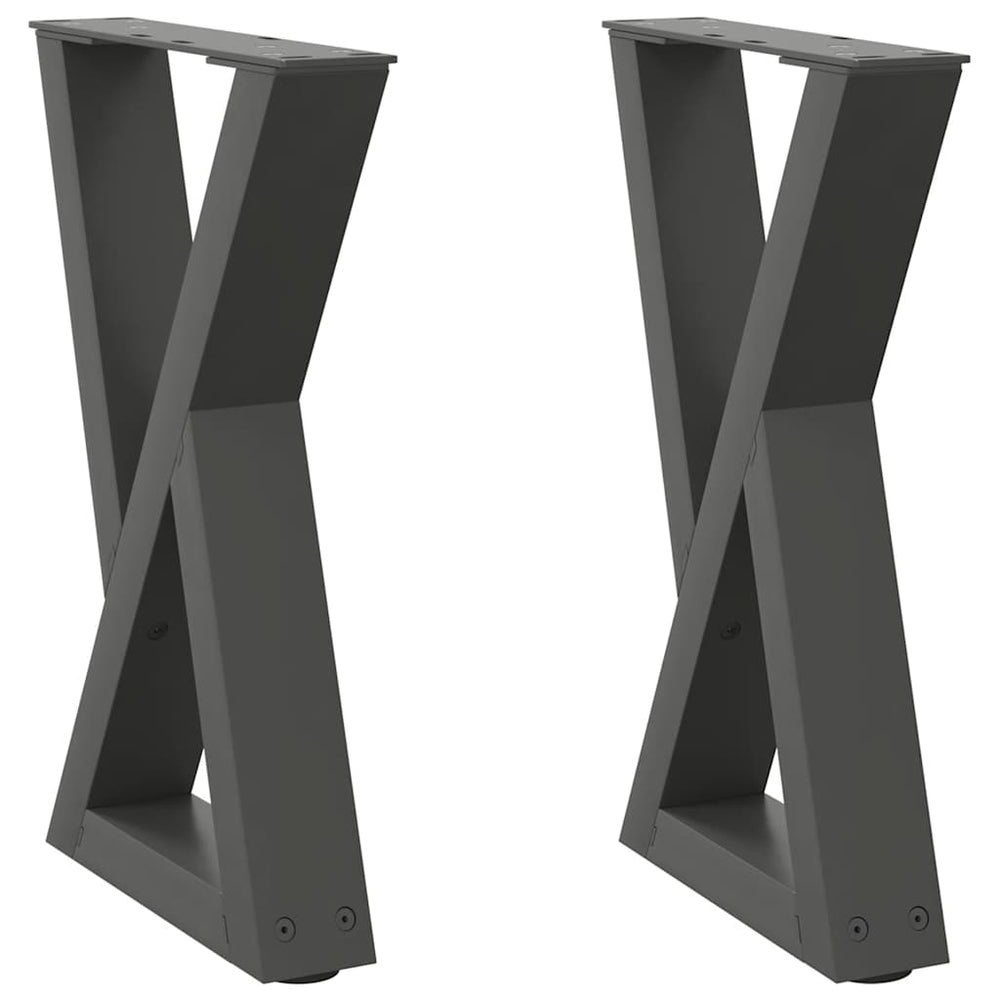 Anthrazit Couchtischbeine, 2er Set