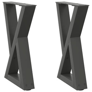 Anthrazit Couchtischbeine, 2er Set
