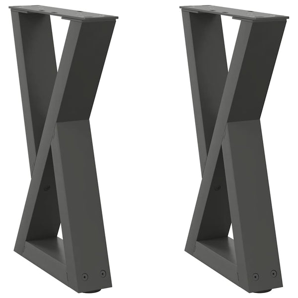 Anthrazit Couchtischbeine, 2er Set