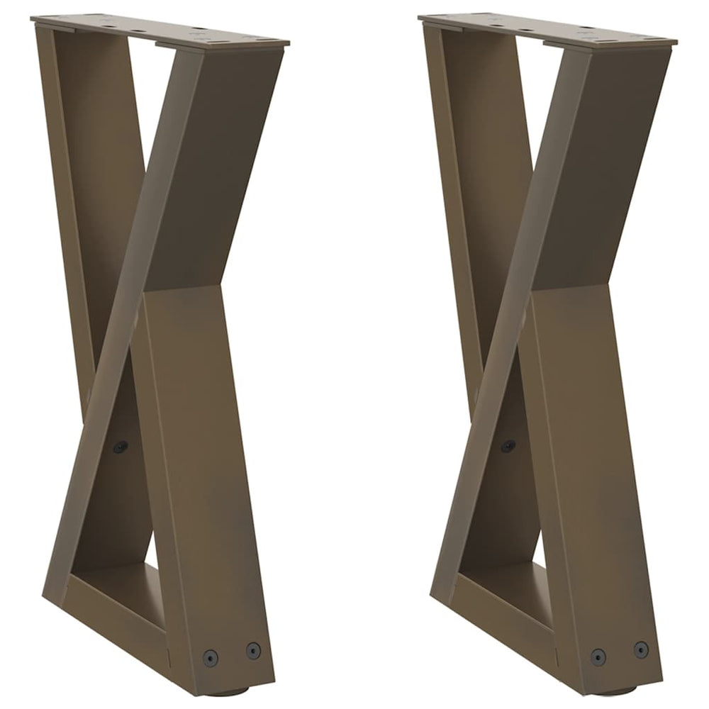 Couchtischbeine aus Stahl, 2er Set