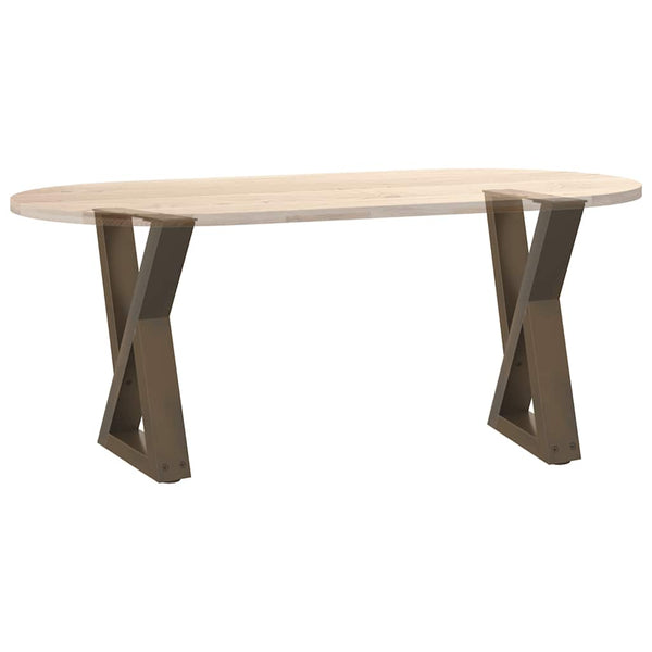 Couchtischbeine aus Stahl, 2er Set