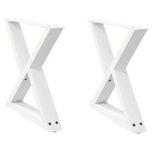 Weiße Couchtischbeine, 50 cm, 2er-Set