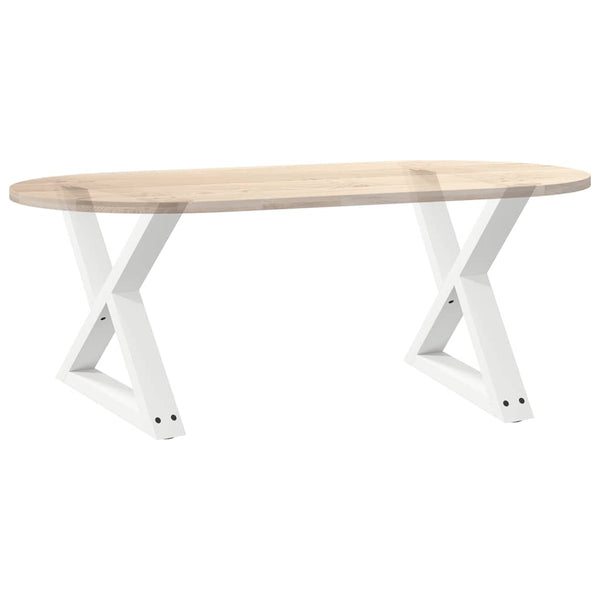 Weiße Couchtischbeine, 50 cm, 2er-Set