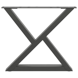 Couchtischbeine 2 Stk. Anthrazit 50x(42-43,3) cm Stahl