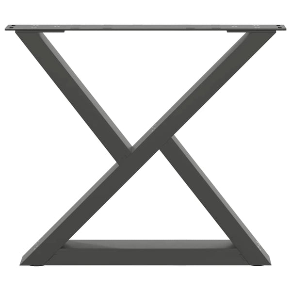 Couchtischbeine 2 Stk. Anthrazit 50x(42-43,3) cm Stahl