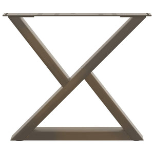 Couchtischbeine, 2 Stk., Naturstahl, 50 cm