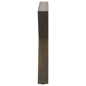 Couchtischbeine, 2 Stk., Naturstahl, 50 cm