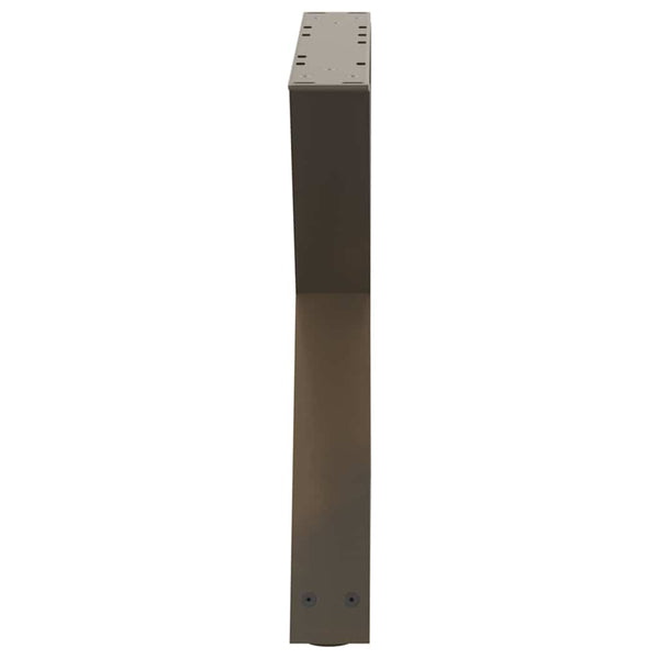 Couchtischbeine, 2 Stk., Naturstahl, 50 cm