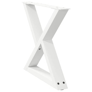 Couchtischbeine Weiß, 60 cm, 2er-Set