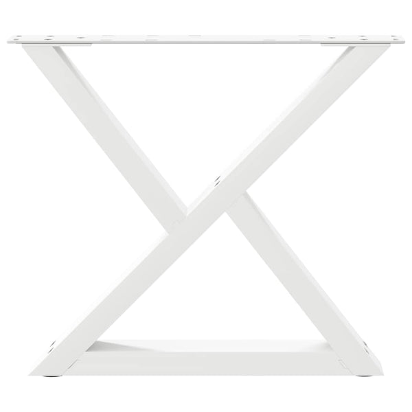 Couchtischbeine Weiß, 60 cm, 2er-Set
