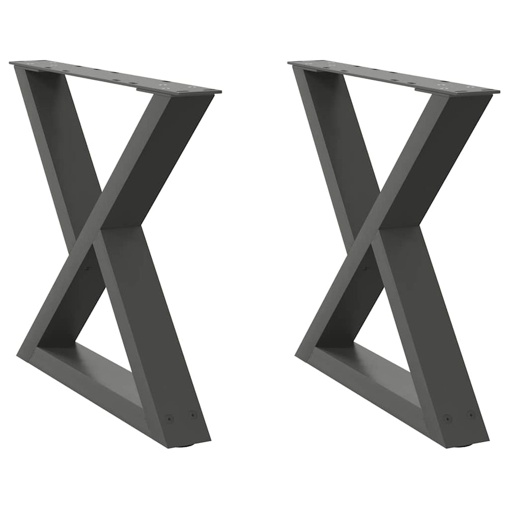 Anthrazit Couchtischbeine 60cm, 2er Set