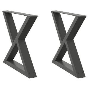 Anthrazit Couchtischbeine 60cm, 2er Set
