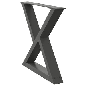 Anthrazit Couchtischbeine 60cm, 2er Set