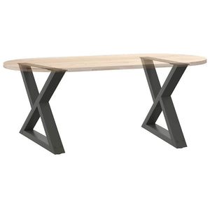 Anthrazit Couchtischbeine 60cm, 2er Set