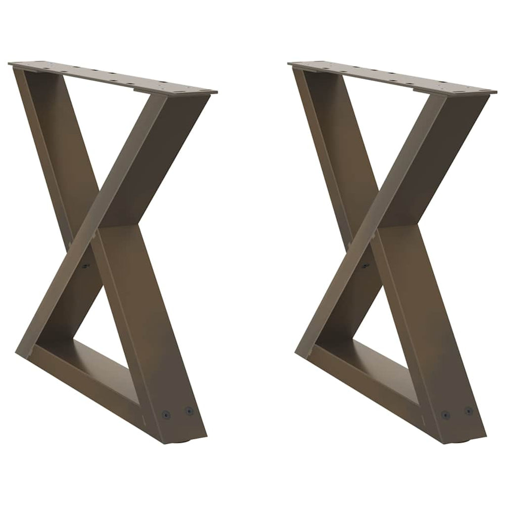 Couchtischbeine aus Stahl, 2er Set