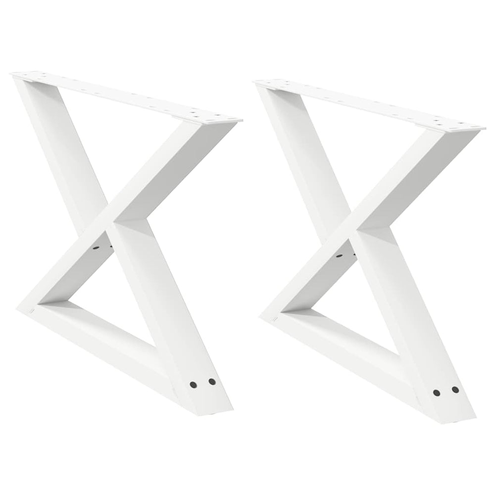 Couchtischbeine Weiß 70cm, 2er Set