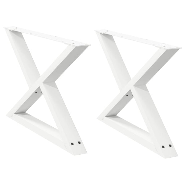 Couchtischbeine Weiß 70cm, 2er Set