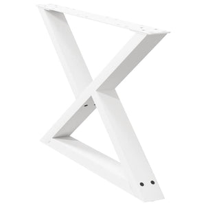 Couchtischbeine Weiß 70cm, 2er Set