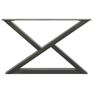 Couchtischbeine Anthrazit, 70 cm, 2er Set
