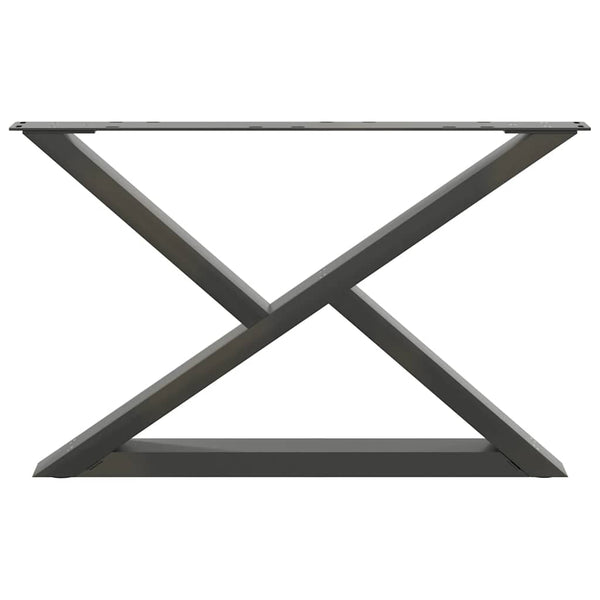 Couchtischbeine Anthrazit, 70 cm, 2er Set