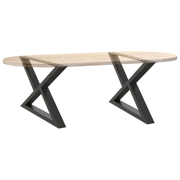 Couchtischbeine Anthrazit, 70 cm, 2er Set