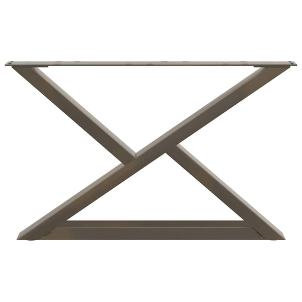 Couchtischbeine aus Stahl, 70 cm, 2er-Set