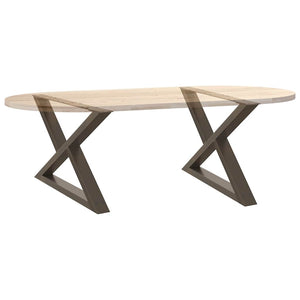 Couchtischbeine aus Stahl, 70 cm, 2er-Set