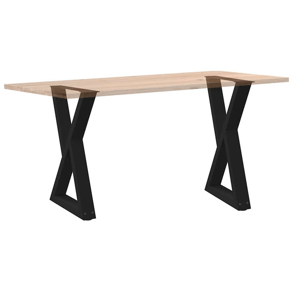 Schwarze Esstischbeine, 2er Set, Stahl