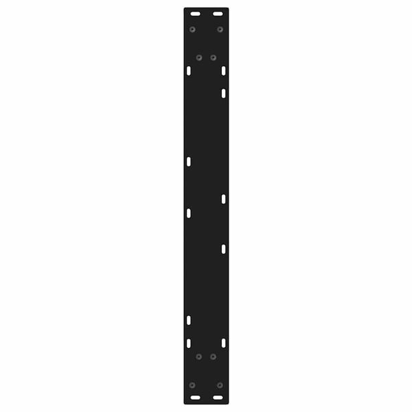 Esstischbeine, 2er Set, Schwarz, 80 cm Stahl