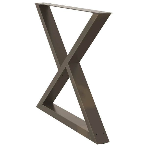 Esstischbeine aus Stahl, 2er Set