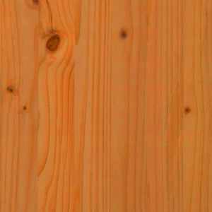 Braune Gartenbank aus Kiefernholz, 119cm