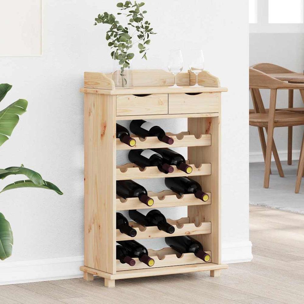 Weinregal Kiefer Massivholz 58x28x90cm