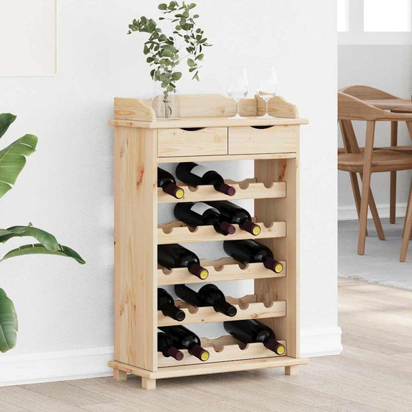 Weinregal Kiefer Massivholz 58x28x90cm